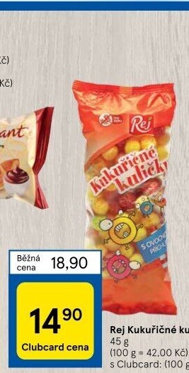 Kuličky kukuřičné bez lepku Rej