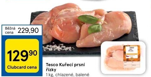 Kuřecí prsní řízky Tesco