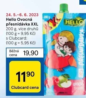 Ovocná kapsička Hello