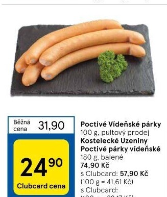 Párky vídeňské poctivé