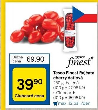 Rajčata cherry Tesco Finest