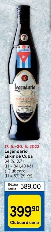 Rum Legendario Elixir de Cuba 7YO