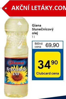 Slunečnicový olej Giana