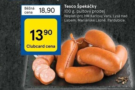 Špekáčky Tesco