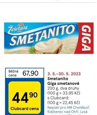 Sýr tavený Smetanito Želetava