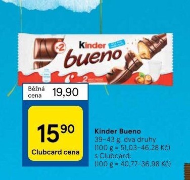 Tyčinka Bueno Kinder