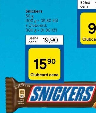 Tyčinka Snickers