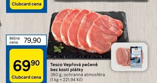 Vepřová pečeně bez kosti Tesco