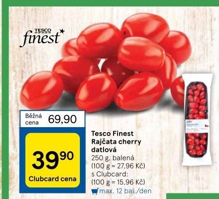 Rajčata cherry Tesco Finest