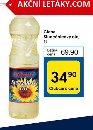 Slunečnicový olej Giana