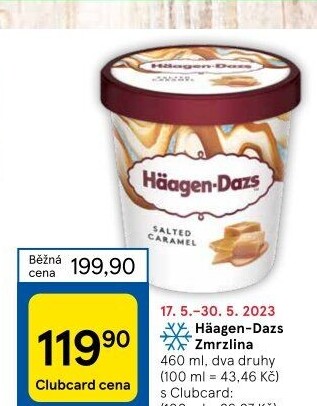 Zmrzlina v kelímku Häagen-Dazs