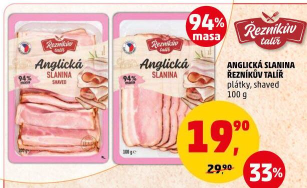 Anglická slanina Řezníkův talíř