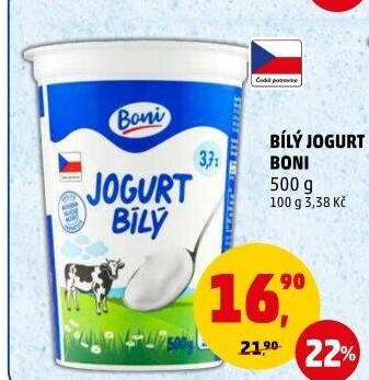 Bílý jogurt Boni