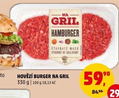 Hamburger Na gril Penny