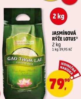 Jasmínová rýže Lotus Rice