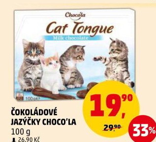 Jazýčky čokoládové Choco'