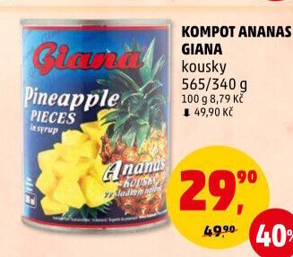 Kompot ananas Giana