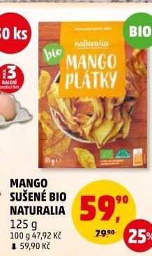 Mango sušené bio Naturalia