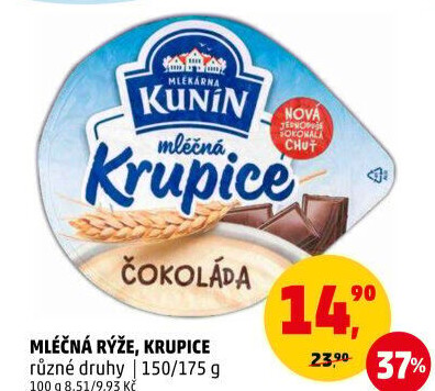 Mléčná rýže Kunín