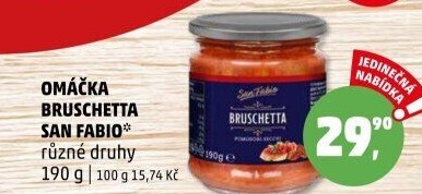 Omáčka Bruschetta San Fabio