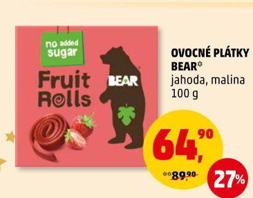 Ovocné pásky Bear Yoyo