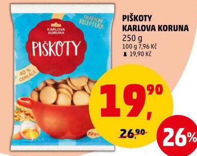 Piškoty Karlova Koruna