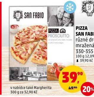 Pizza mražená San Fabio