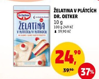 Plátková želatina Dr.Oetker