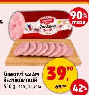 Salám šunkový Řezníkův talíř