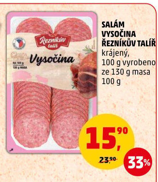 Salám Vysočina Řezníkův talíř