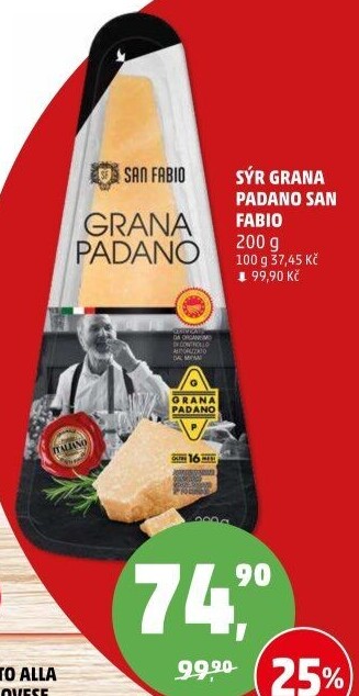 Sýr Grana Padano San Fabio