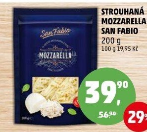 Sýr Mozzarella strouhaná San Fabio