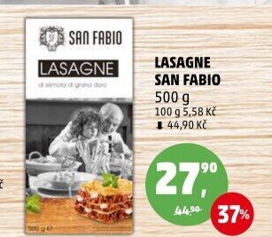 Těstoviny Lasagne San Fabio