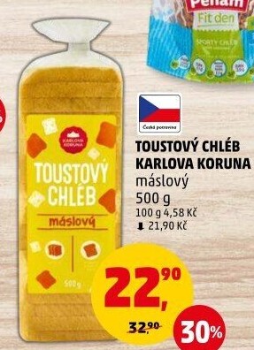 Toustový chléb Karlova Koruna