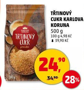 Třtinový cukr Karlova Koruna