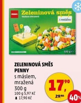 Zeleninová směs s máslem mražená Penny