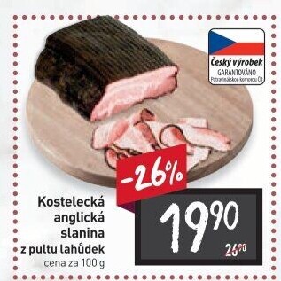 Anglická slanina kostelecká