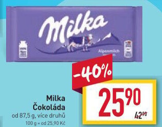 Čokoláda Milka
