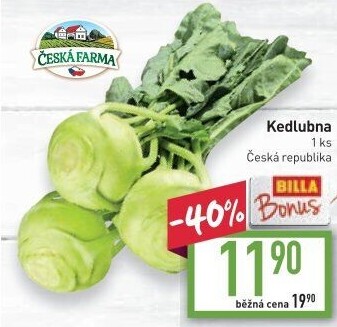 Kedlubna Česká farma