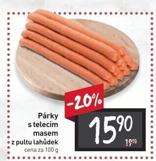 Párky s telecím masem