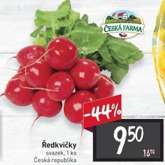 Ředkvičky svazek Česká farma