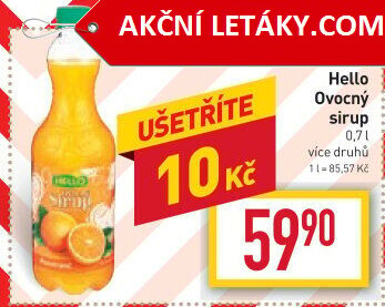 Sirup hustý Hello