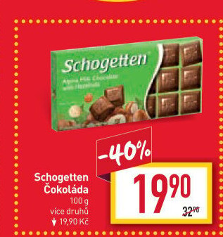 Čokoláda Schogetten Trumpf