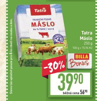 Máslo Tatra