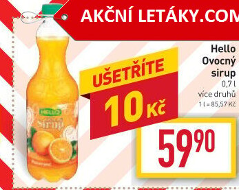 Sirup Extra hustý Hello