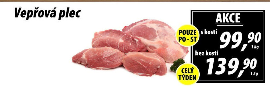 Vepřová plec s kostí