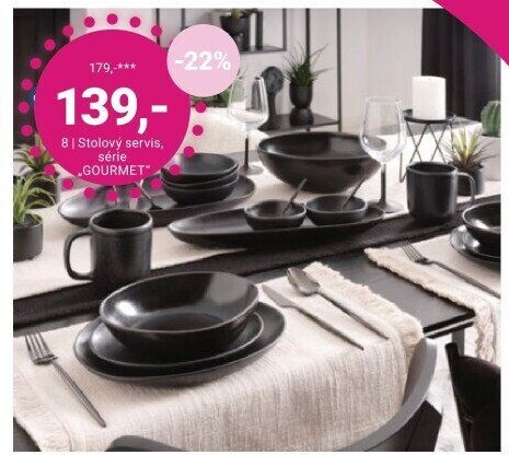 STOLNÍ SERVIS, SÉRIE „GOURMET“