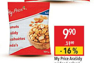 Arašídy pražené My Price