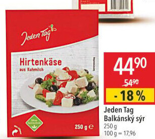 Balkánský sýr Jeden Tag