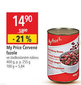 Fazole červené My Price